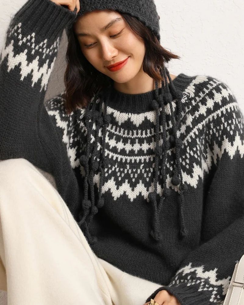 BARIA - O-NECK KNITTED SWEATER