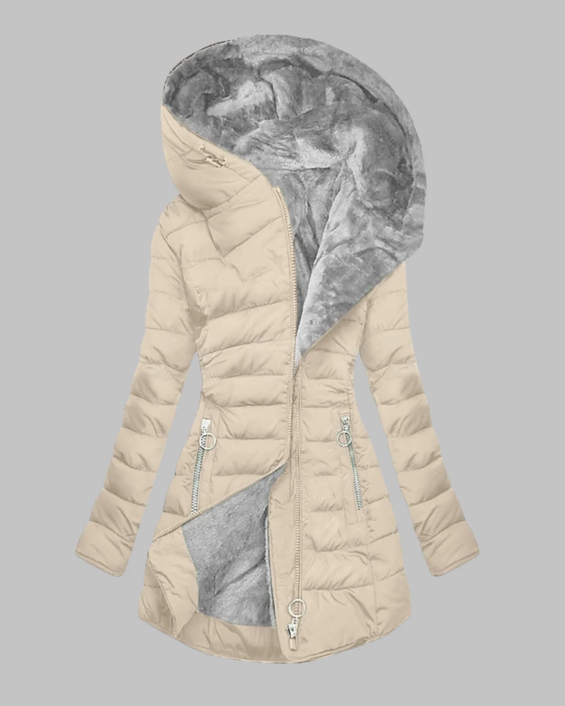 AYANE - Casual Slim Fit Hooded Long Sleeve Jacket