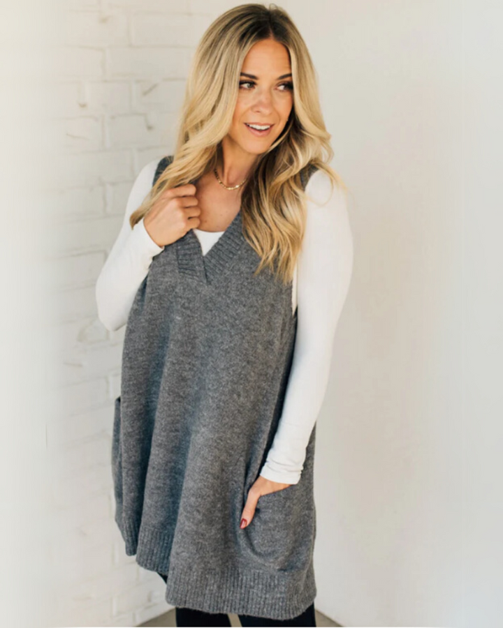 DERIENA - COZY KNIT VEST