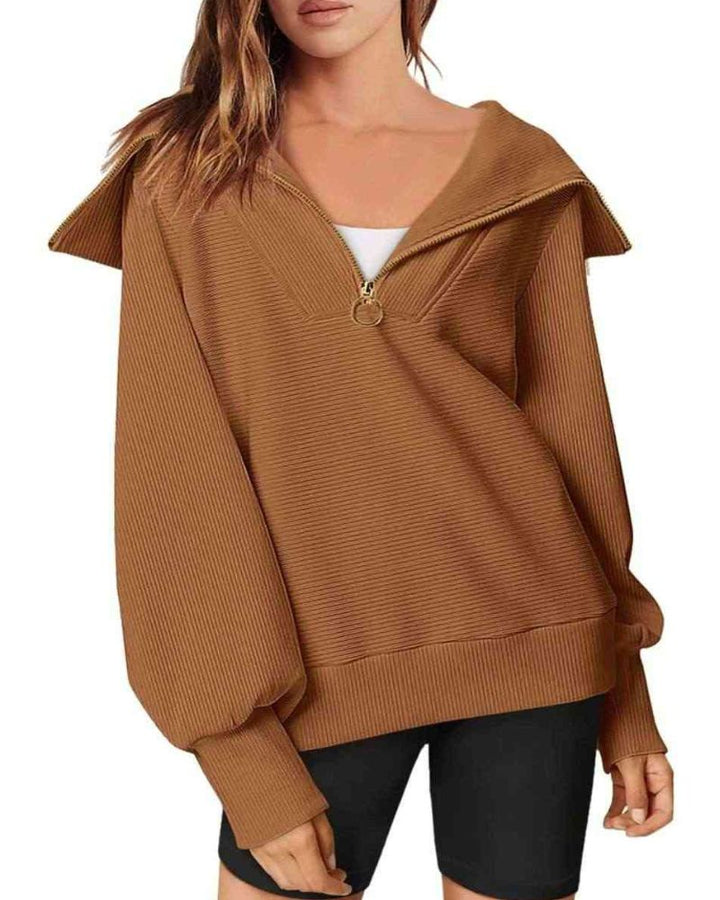 BOANA - Half Zipper Versatile Pullover