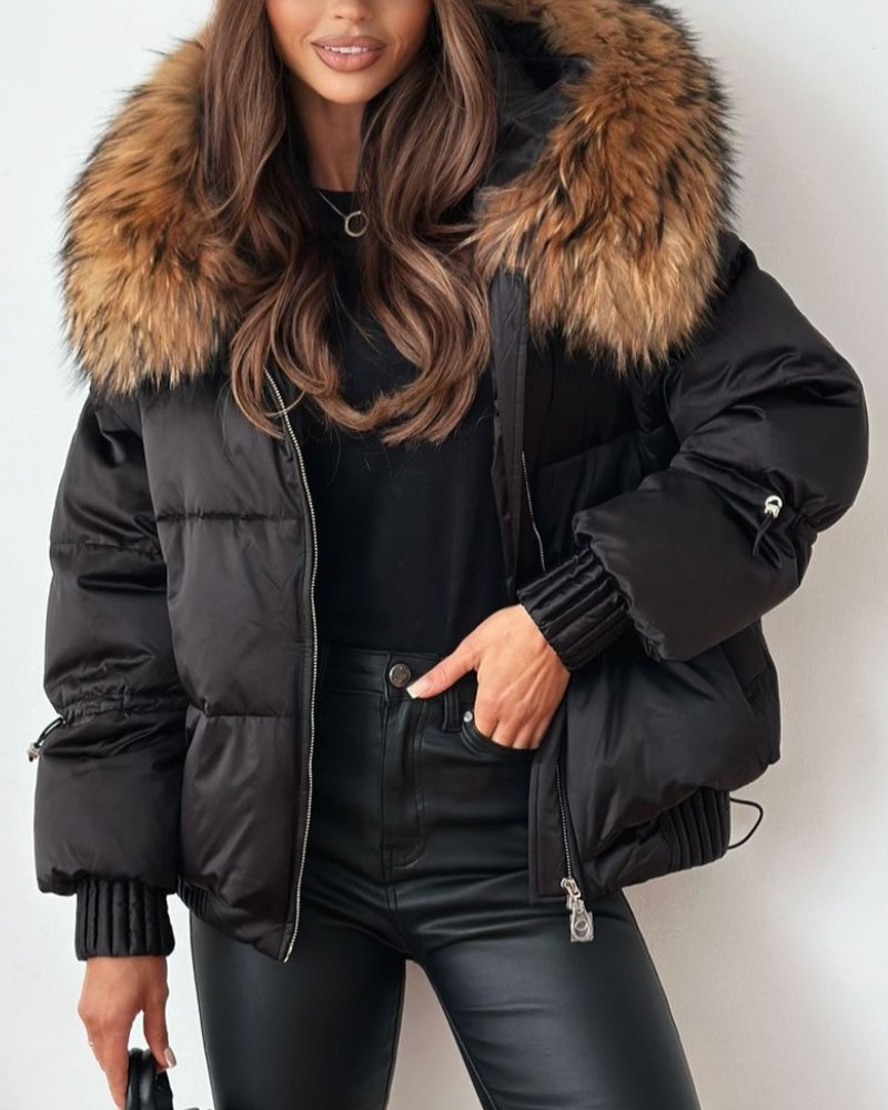 DUNIA - Casual Hooded Thick Coat