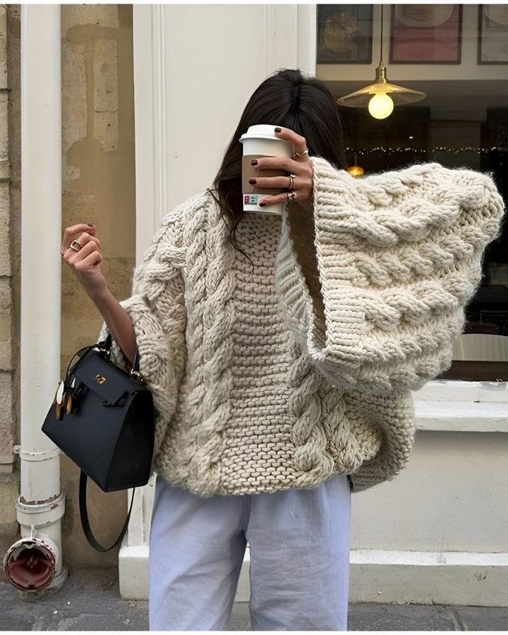 PAOLA - KNITTED OVERSIZE SWEATER