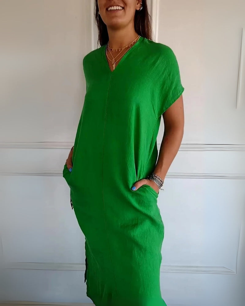 AVINE - COMFY SUMMER DRESS WITH POCKETS