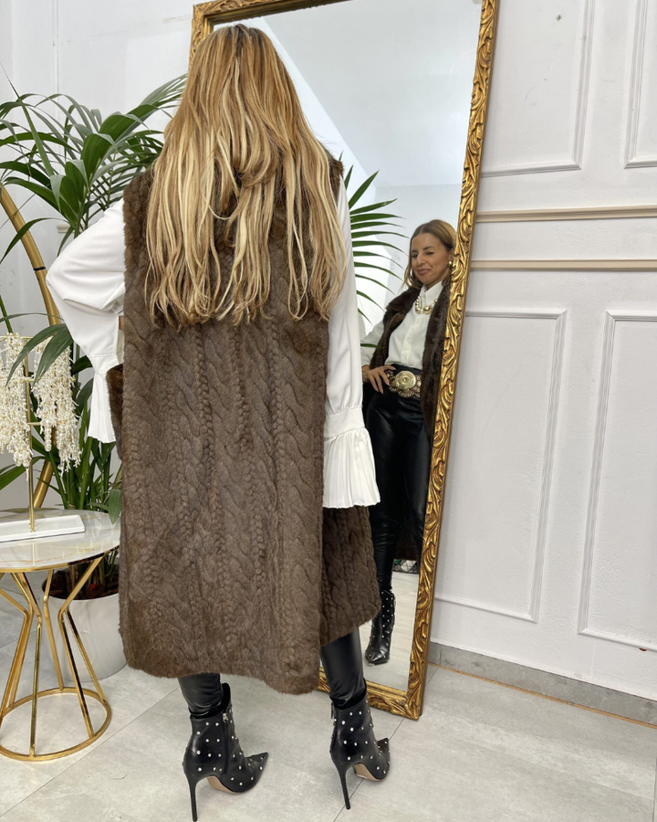 BORANA - Casual Plush Long Vest