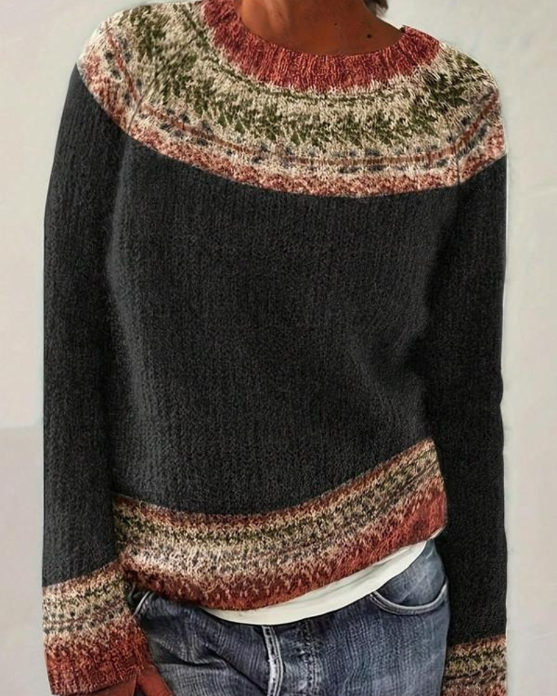 SKYLA - Chic Ethnic Sweater Knitwear