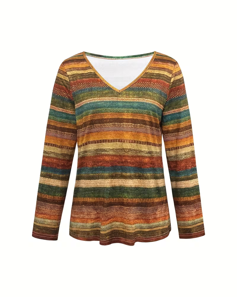 BENAMA - Colorful Striped Top