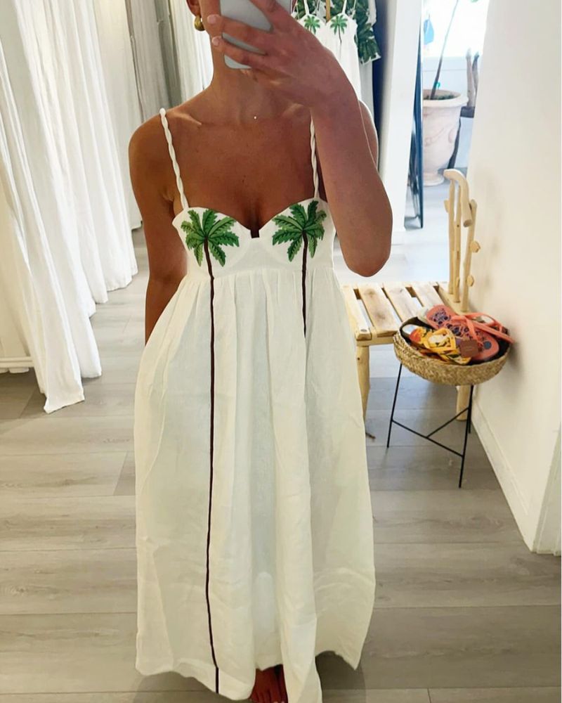 PALM OASIS - SLIP DRESS