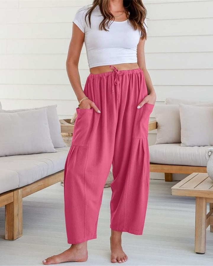 ARENIE - WIDE LEG LINEN PANTS