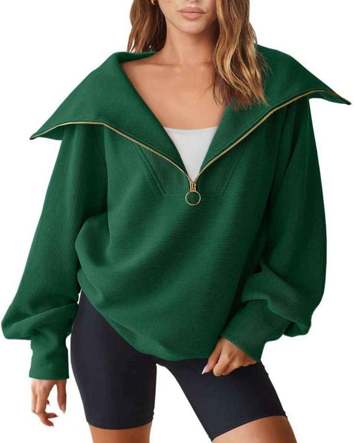 BOANA - Half Zipper Versatile Pullover