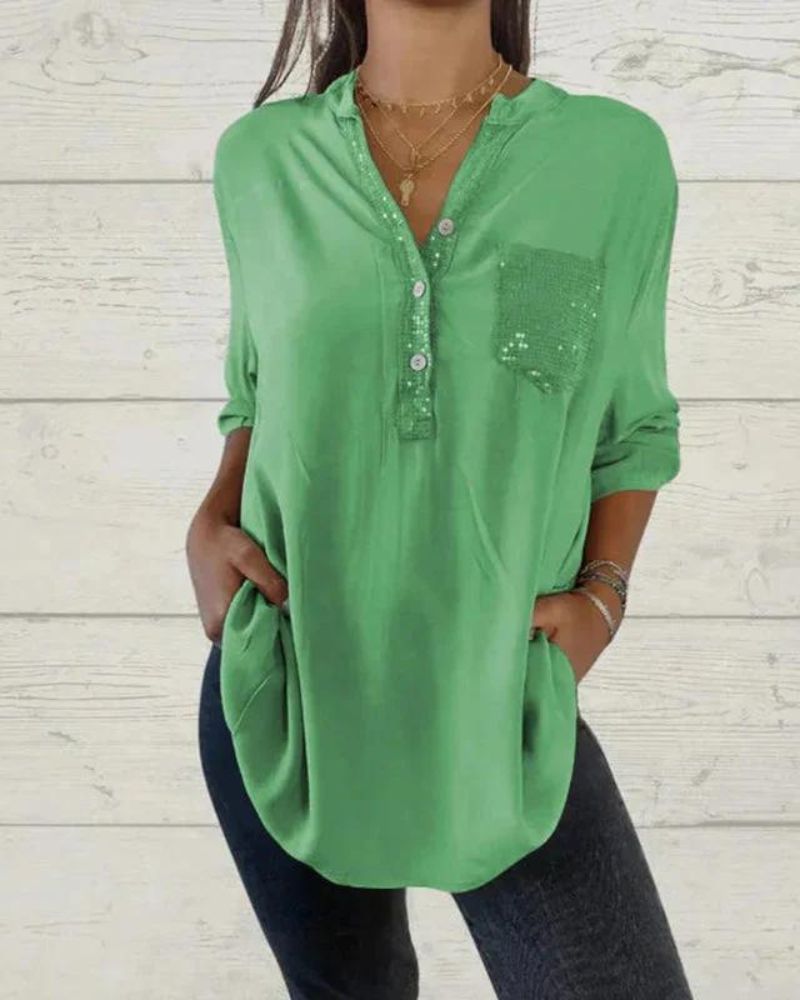 ELINE - V-neck classy shirt