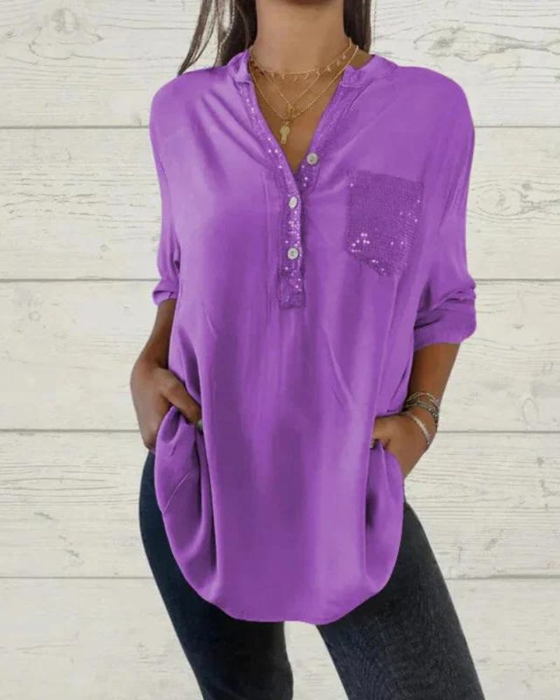 ELINE - V-neck classy shirt