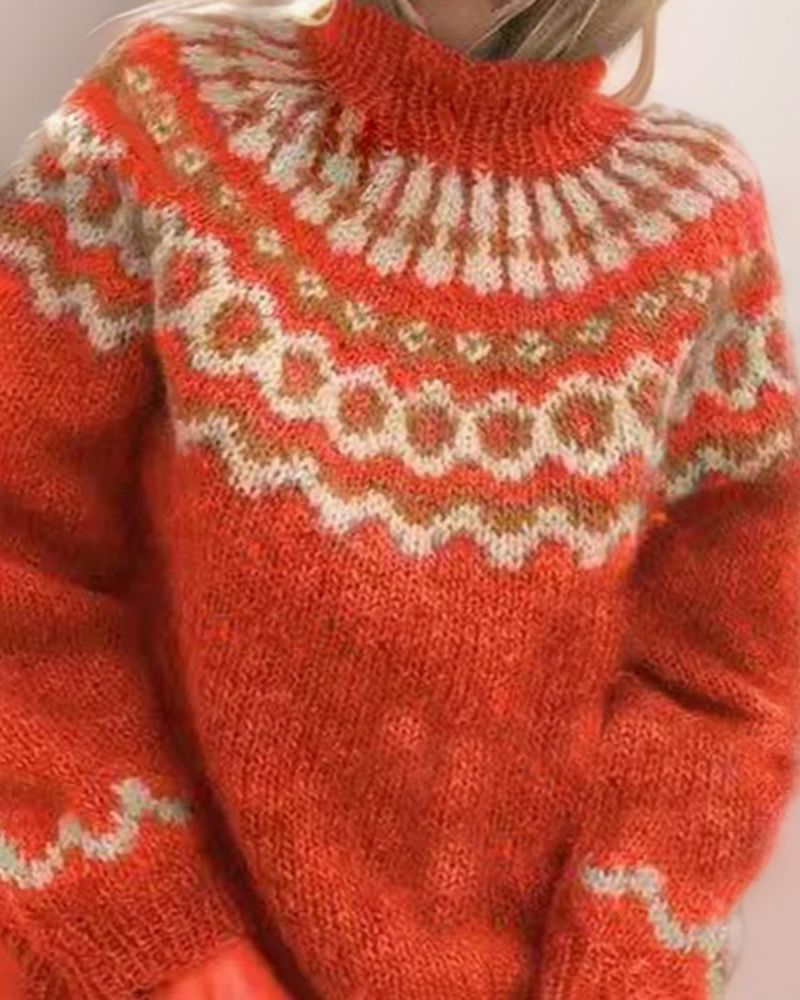 INGE - High Neck Chunky and cosy sweater