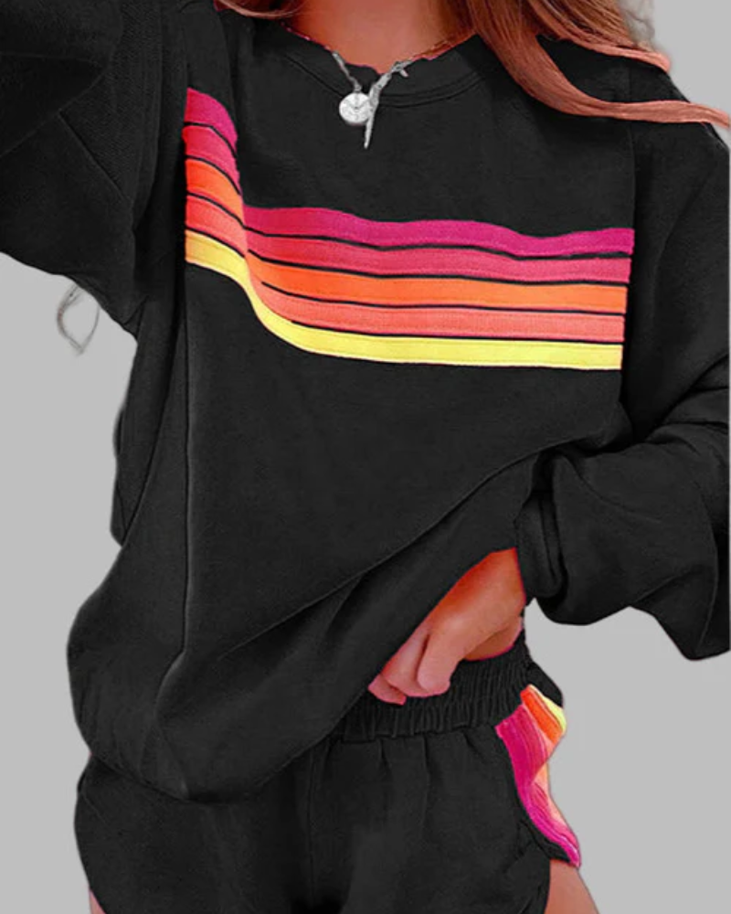 JOVIE - Striped Pajama Set