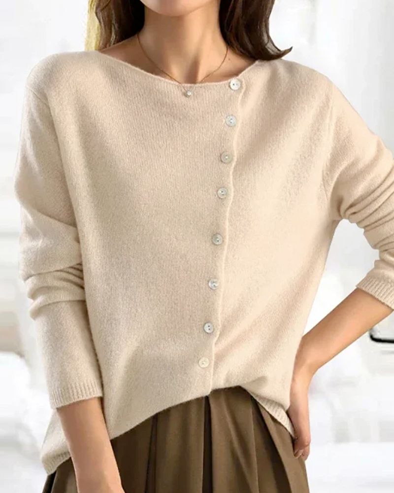 VELICE - BUTTON SWEATER