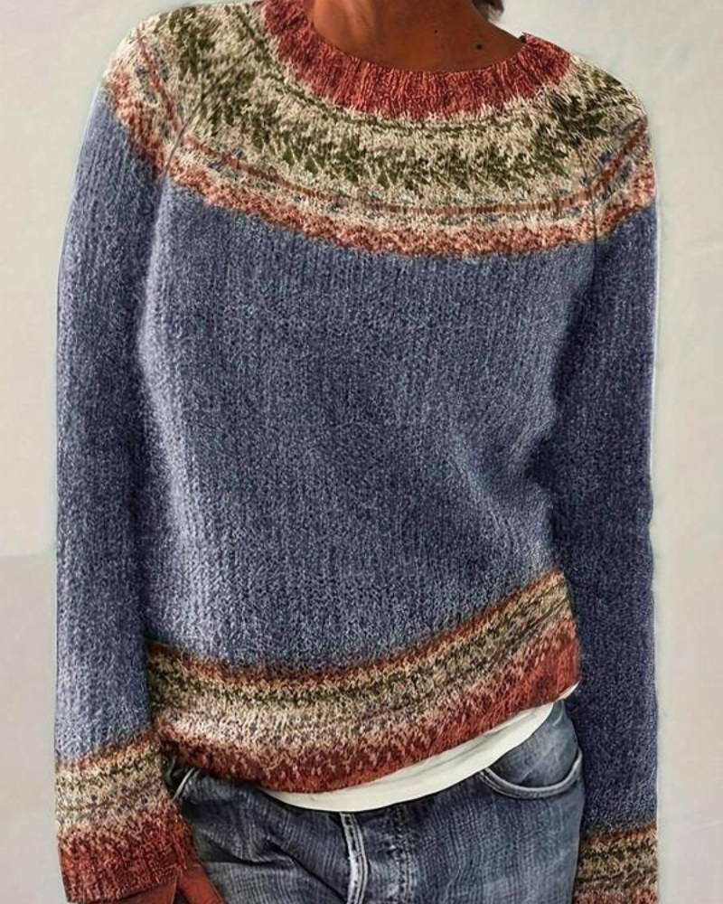 SKYLA - Chic Ethnic Sweater Knitwear