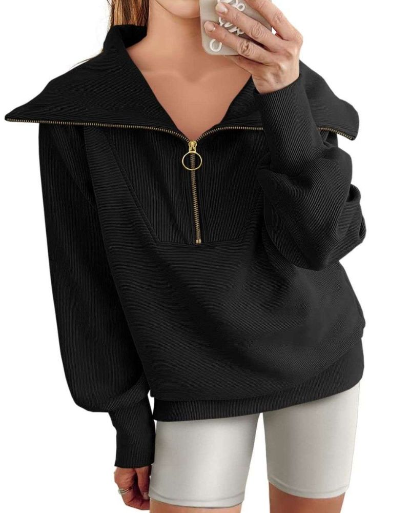 BOANA - Half Zipper Versatile Pullover