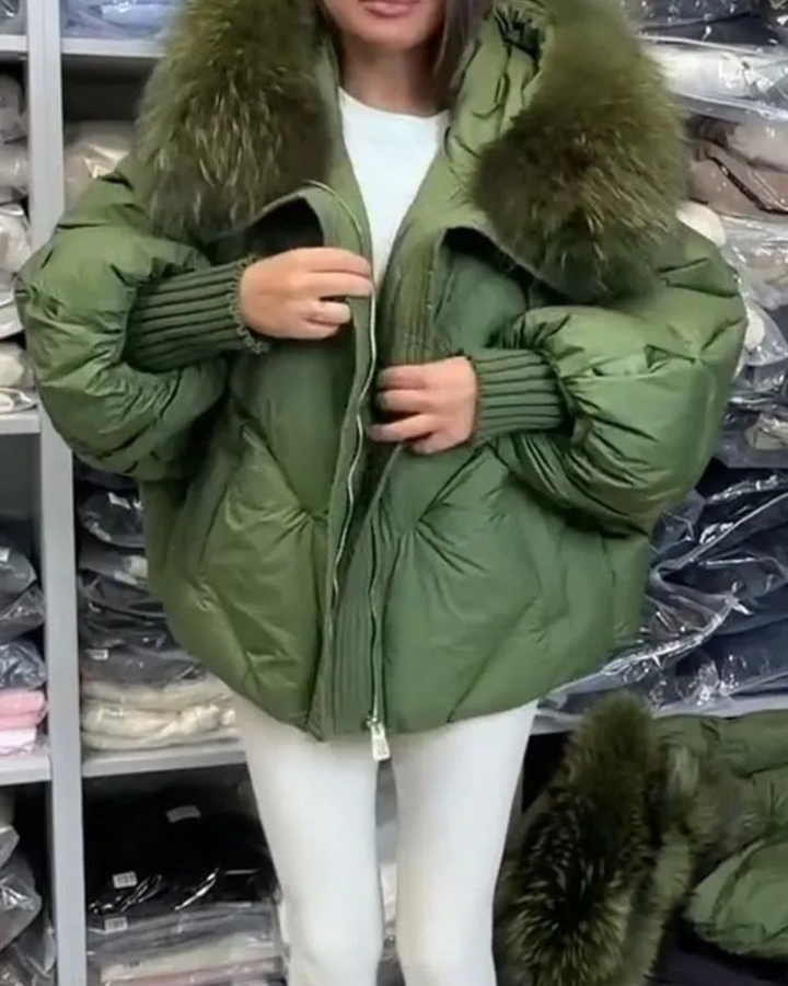 JASARIA - Hooded Fleece-Lined Casual