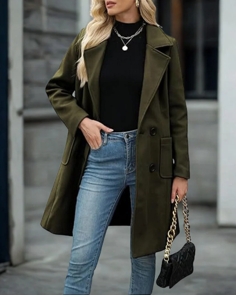 IRAMIA - Casual Mid Length Coat