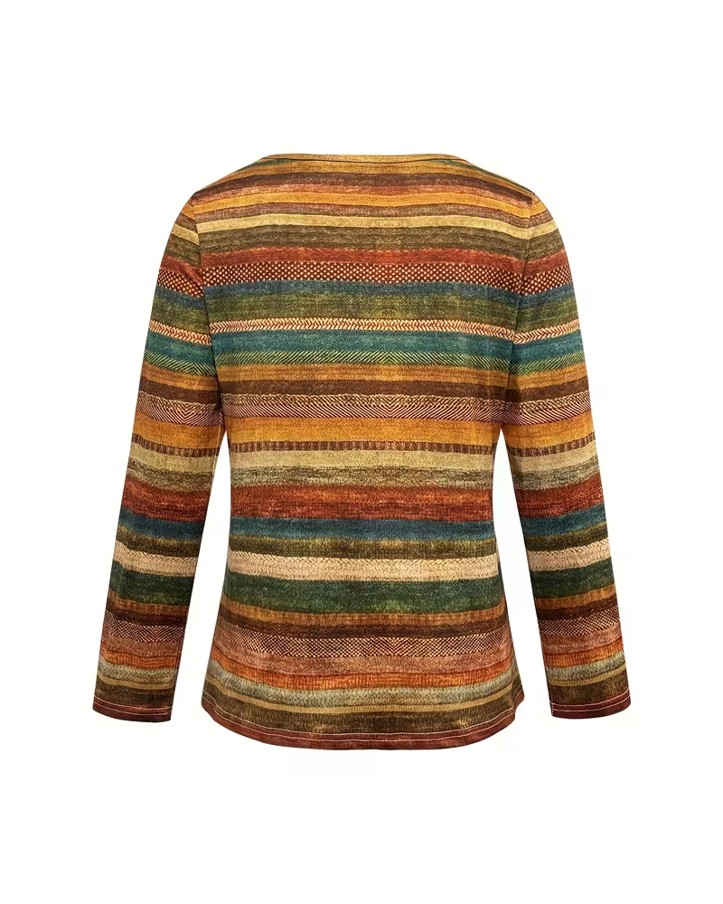 BENAMA - Colorful Striped Top