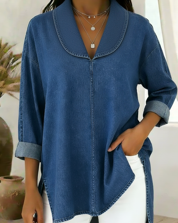 ANADASA - RETRO DENIM TOP