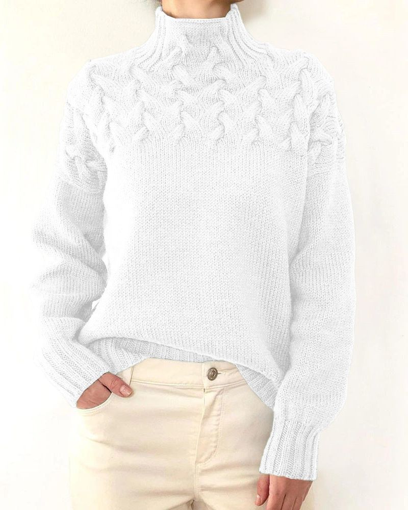 JUDIL - KNITTED TURTLENECK SWEATER