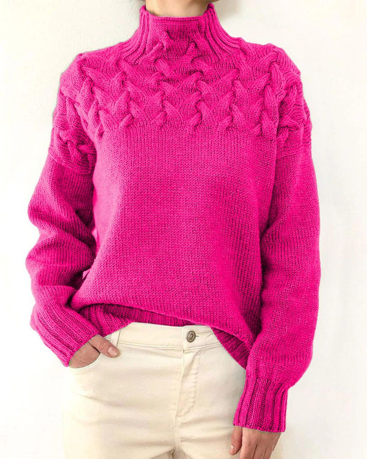 JUDIL - KNITTED TURTLENECK SWEATER