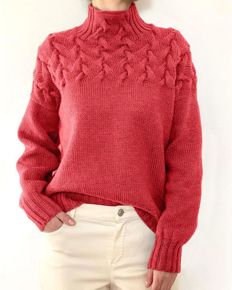 JUDIL - KNITTED TURTLENECK SWEATER