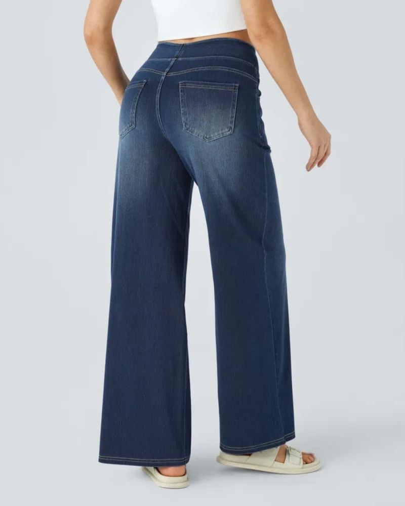 BAMIA - Super Stretch Wide Leg Jeans