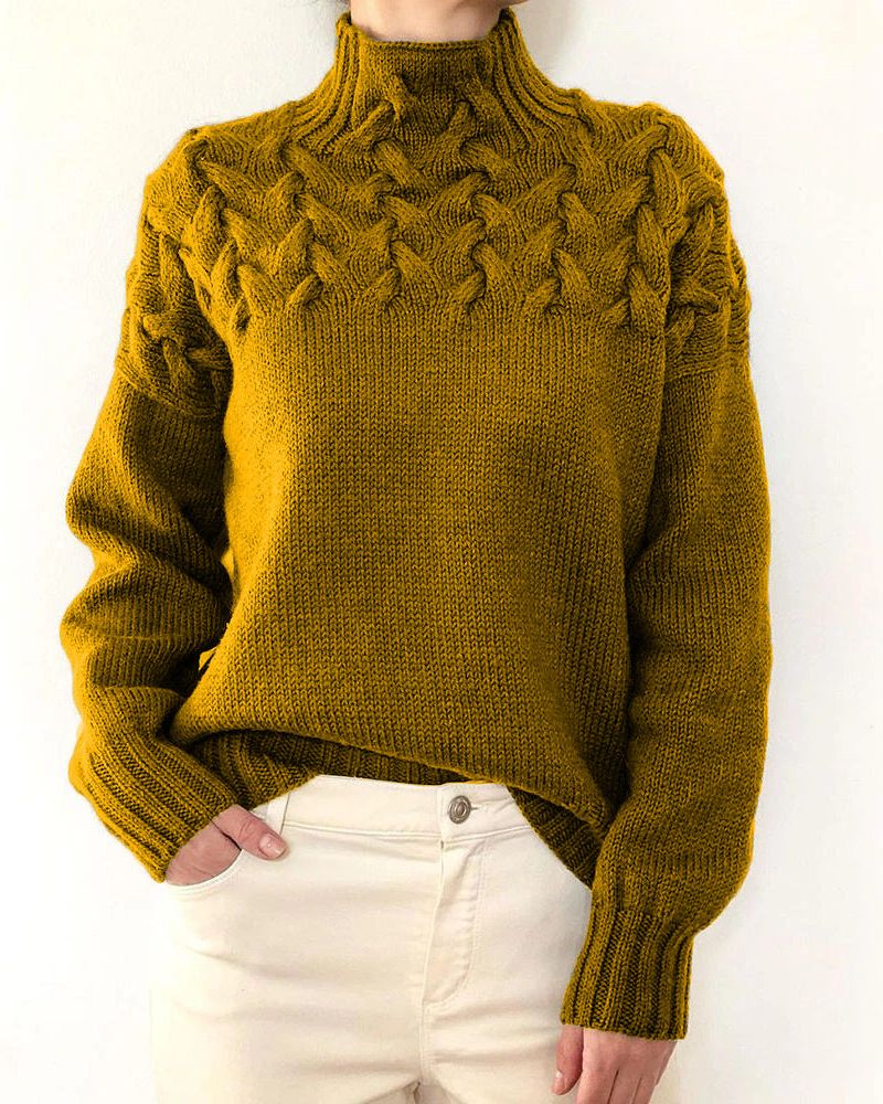 JUDIL - KNITTED TURTLENECK SWEATER