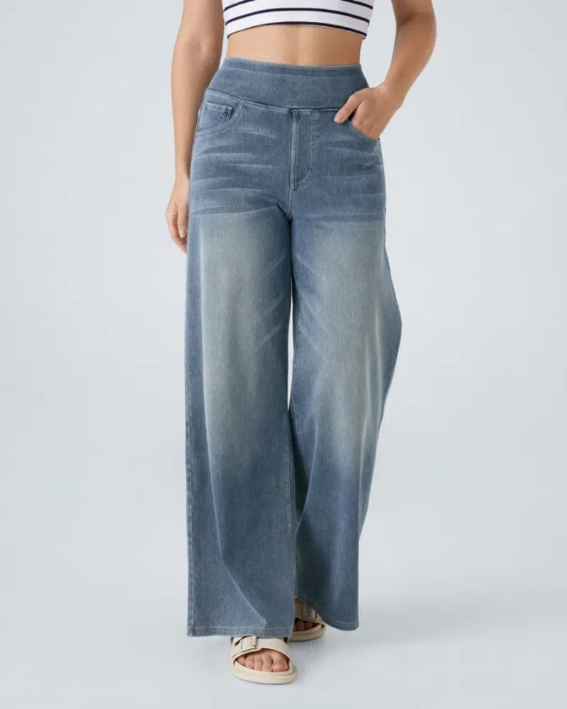 BAMIA - Super Stretch Wide Leg Jeans