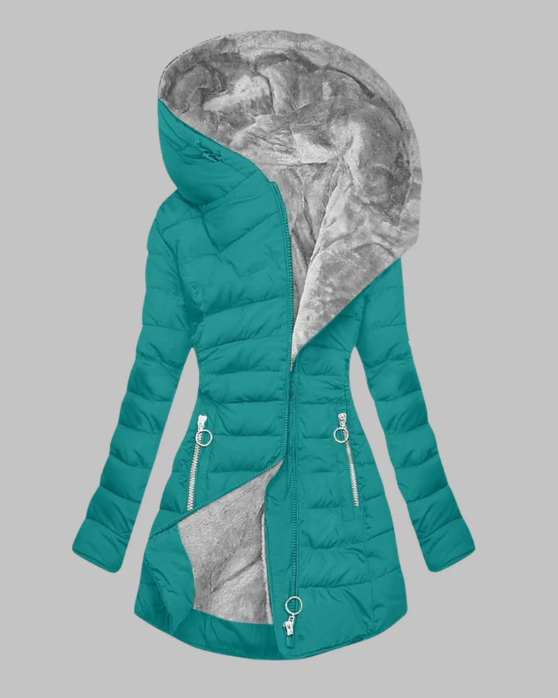 AYANE - Casual Slim Fit Hooded Long Sleeve Jacket