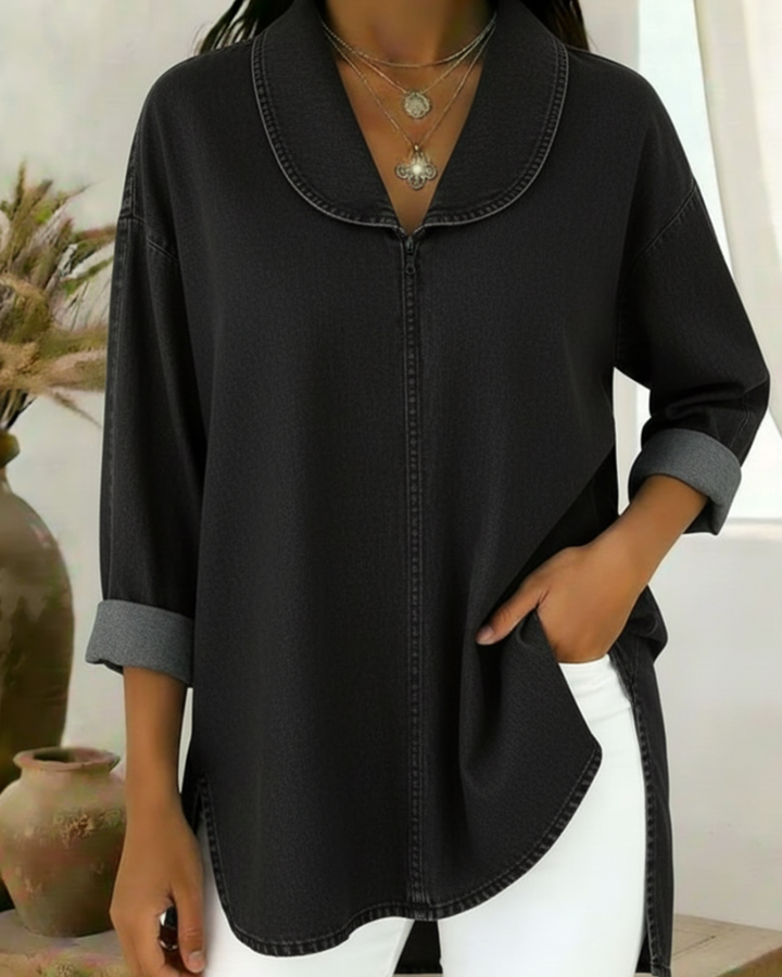 ANADASA - RETRO DENIM TOP