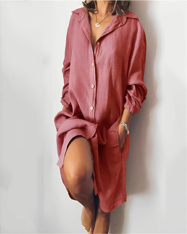 ESME - LONG SHIRT DRESS