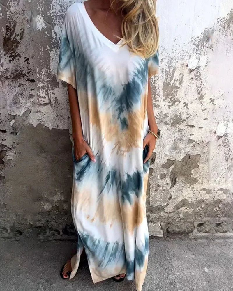 BAYLA - TIE DYE BOHO DRESS