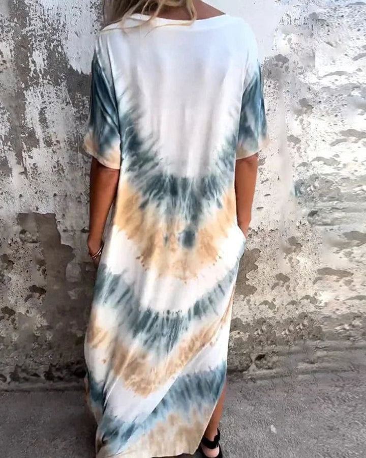 BAYLA - TIE DYE BOHO DRESS