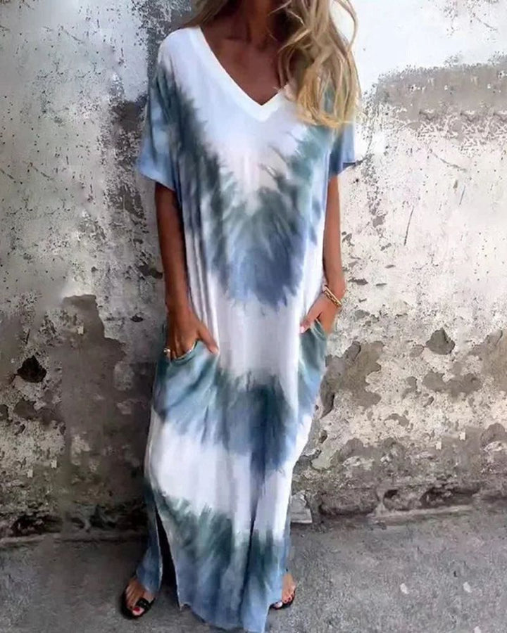 BAYLA - TIE DYE BOHO DRESS