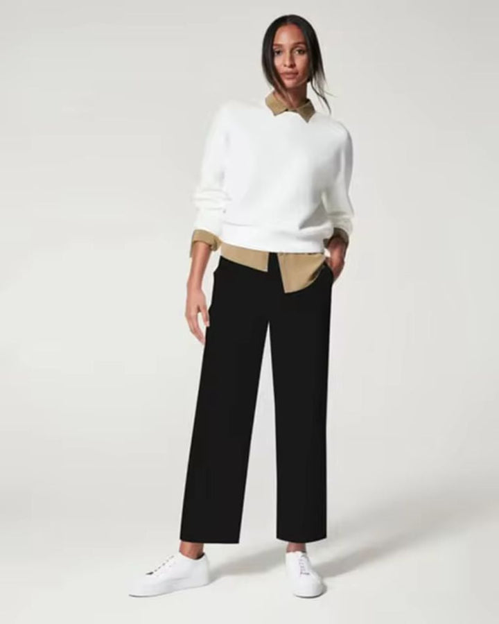 MAROA - Stretch Twill Cropped Wide Leg Pant