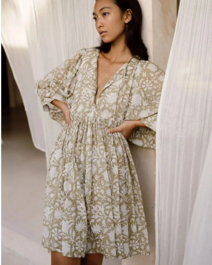 LOURI - BOHO FLORAL DRESS