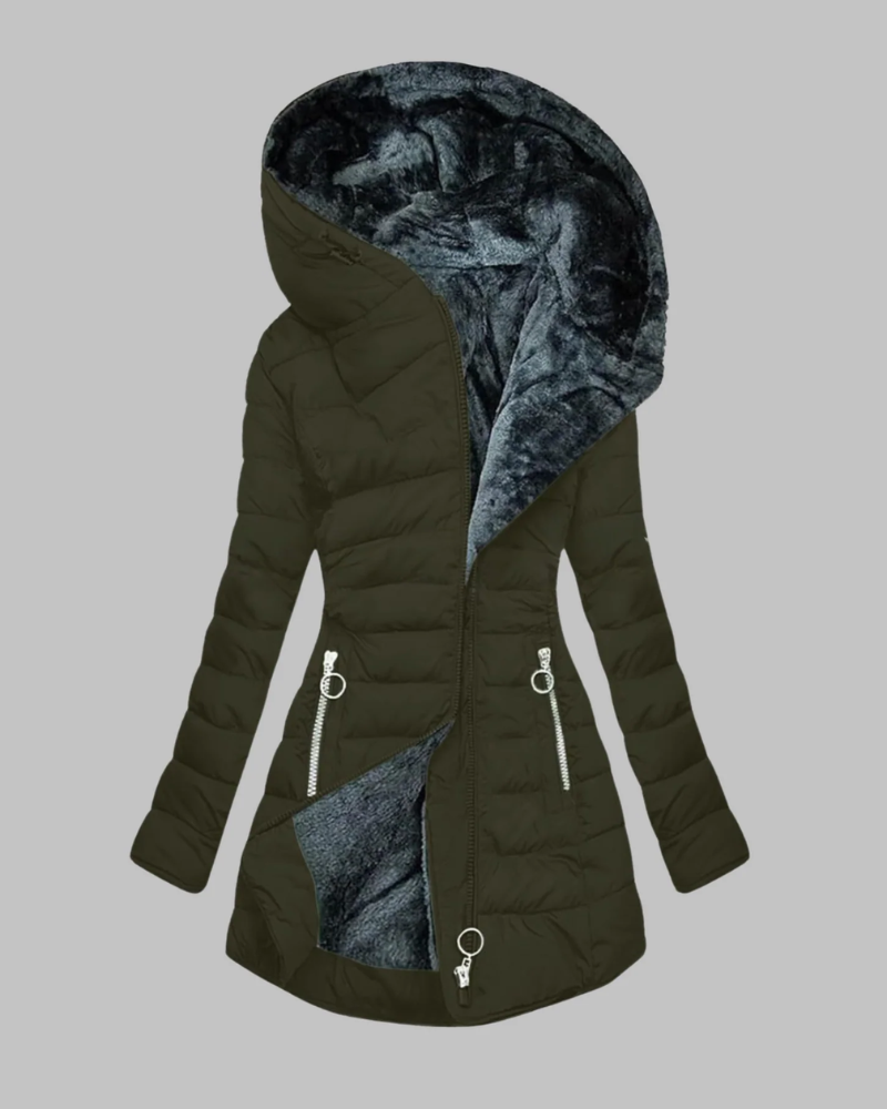 AYANE - Casual Slim Fit Hooded Long Sleeve Jacket