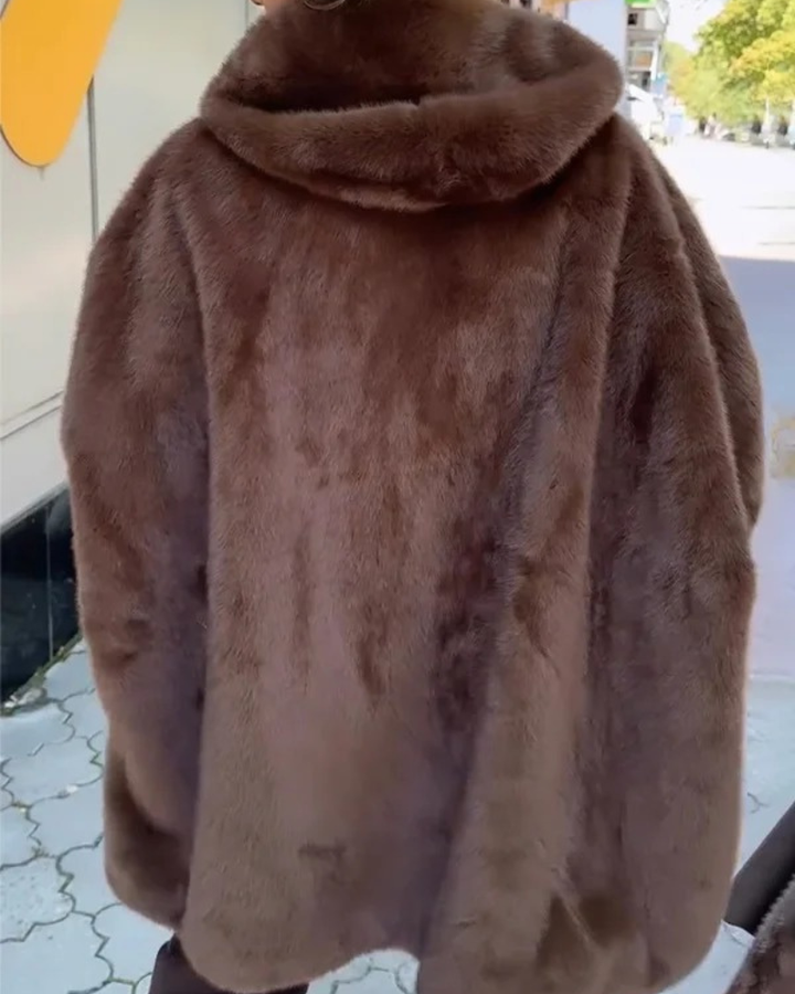 SAMANA - Plush Hooded Jacket