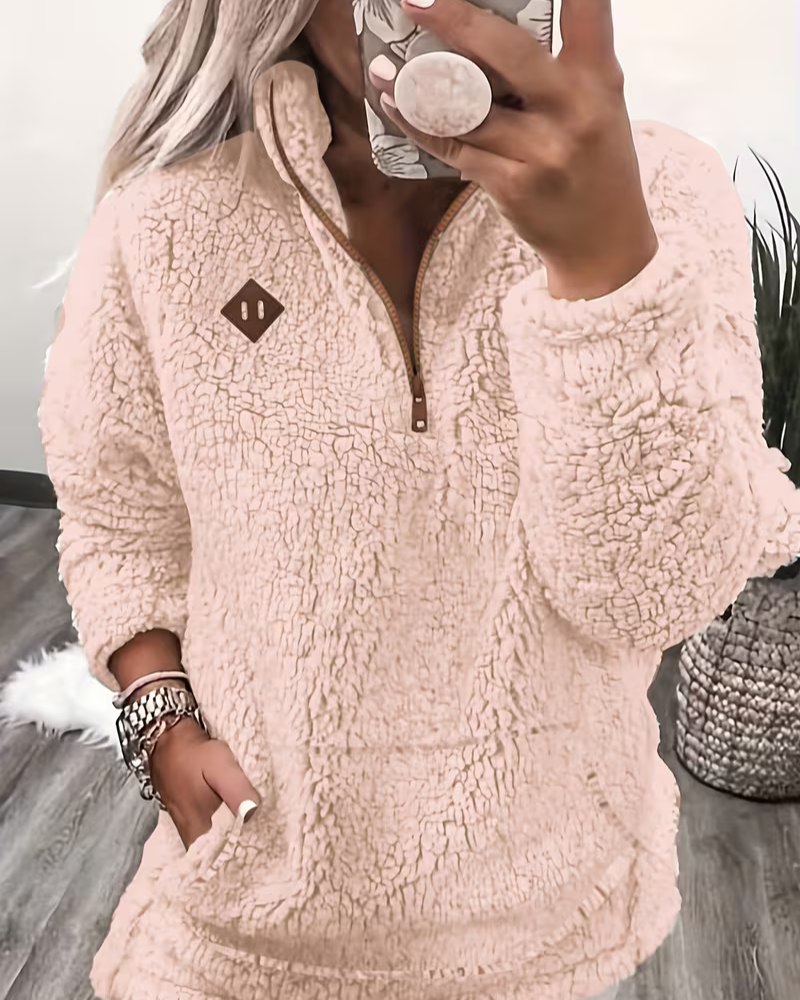 DARAMA - COZY FLEECE LINED SWEATER