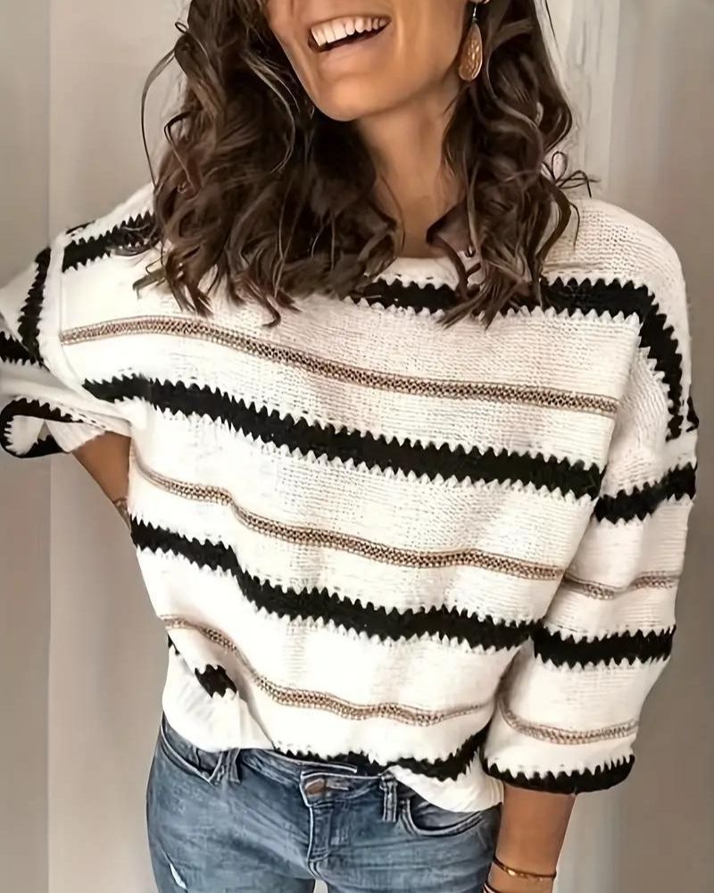 DAIANA - Casual Long Sleeve Sweater