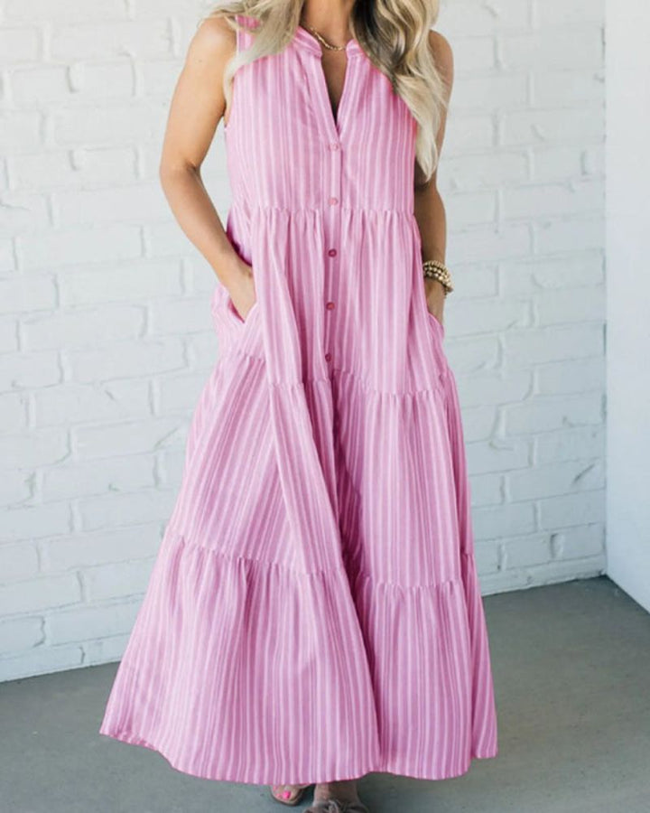 CARLIN - Sleeveless striped dresses