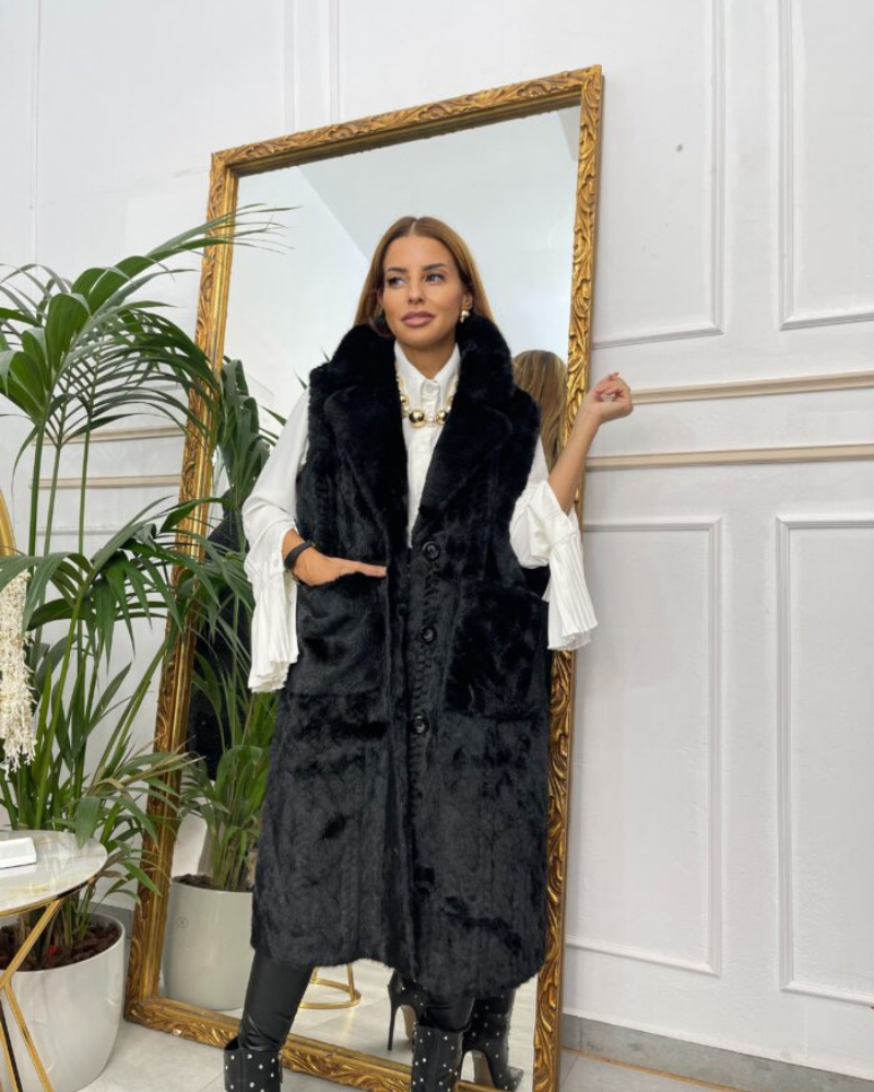 BORANA - Casual Plush Long Vest