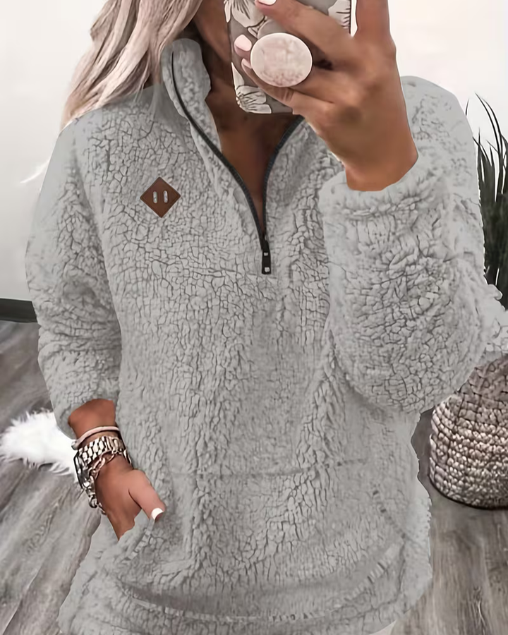 DARAMA - COZY FLEECE LINED SWEATER