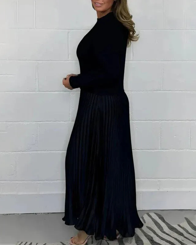 ANTHRO - Maxi Dress with Sweater & Pleated Skirt