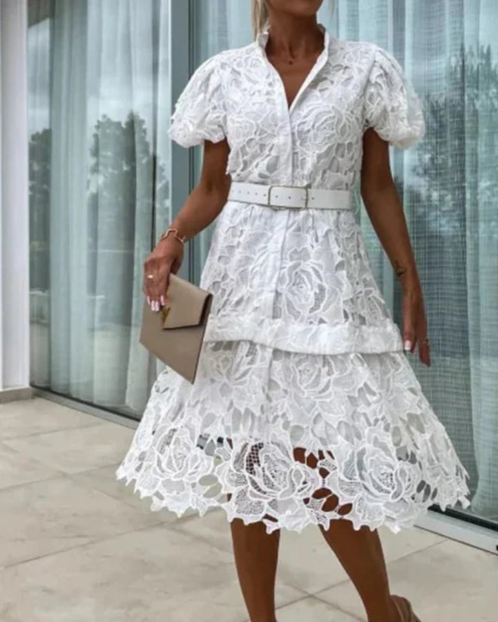 SALIARA - RETRO LACE DRESS