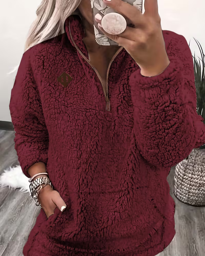 DARAMA - COZY FLEECE LINED SWEATER