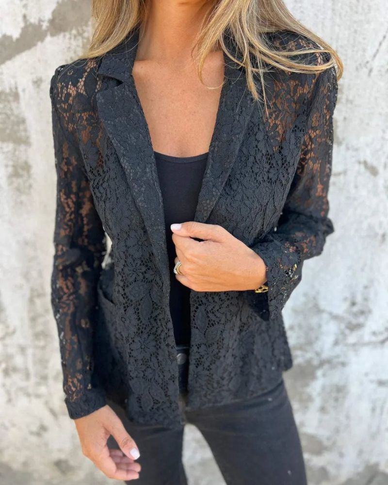 IVIE - Elegant Lace Blazer