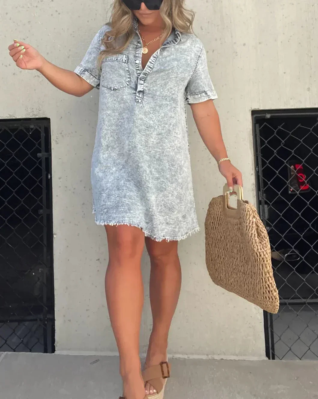 Vera - Denim Shirt Dress